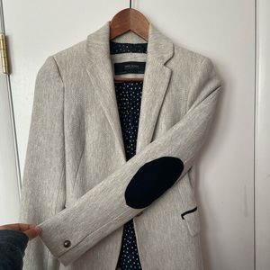 zara blazer with elbow patches